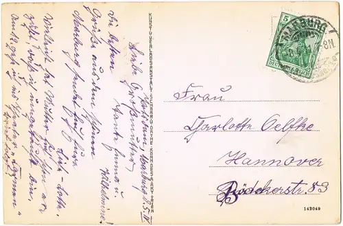 AK Marburg an der Lahn Schloss, Künstlerkarte 1911 gel. Stempel Marburg