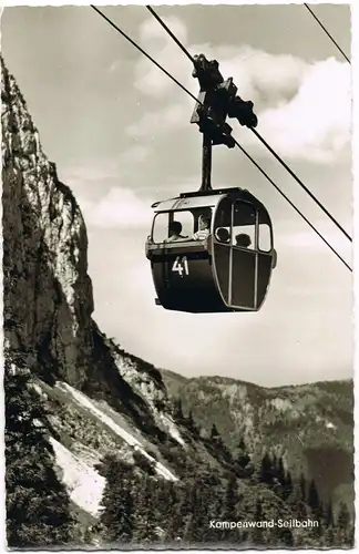 Ansichtskarte Chiemgau-Kampenwand Kampenwand-Seilbahn 1965