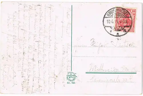 Postcard Krummhübel Karpacz Hampelbaude - Schneekoppe 1919