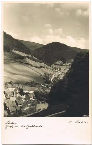 Ansichtskarte Sankt Andreasberg-Braunlage Blick in die Goldene 1938