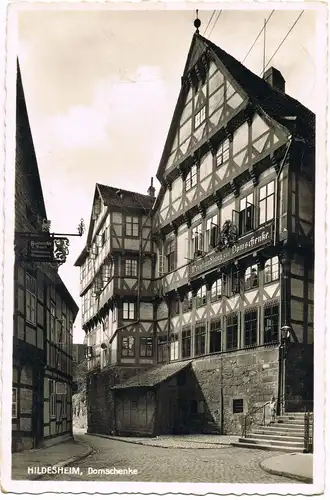 Ansichtskarte Hildesheim Domschenke - Straßenpartie 1941