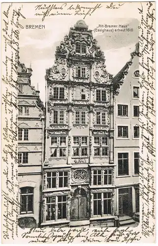 Ansichtskarte Bremen Essighaus 1910
