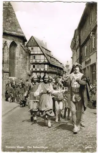 Ansichtskarte Hameln Der Rattenfänger - Kinder - Straße 1959