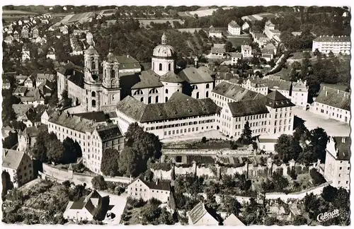 Weingarten (Württemberg) Basilika St. Martin aus der Vogelschau 1958