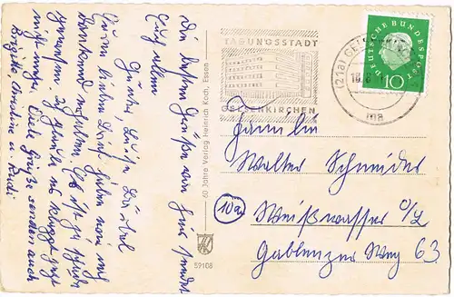 Ansichtskarte Gelsenkirchen Mehrbild-AK Ruhrzoo OT Bismarck, div. Tiere 1961