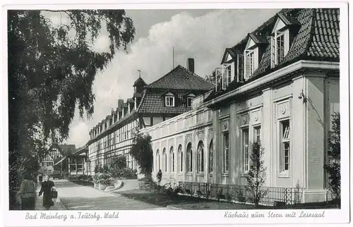 Horn-Bad Meinberg Straßenpartie - Kurhaus zum Stern mit Lesesaal 1951