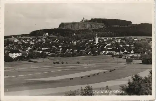 Foto Scheibenberg (Erzgebirge) Blick auf die Stadt 1940 Privatfoto