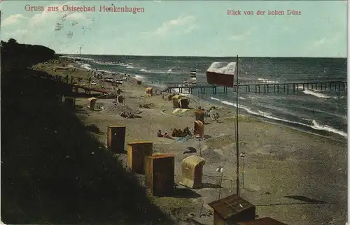 Postcard Henkenhagen Ustronie Morskie Strandleben, Seestege 1909