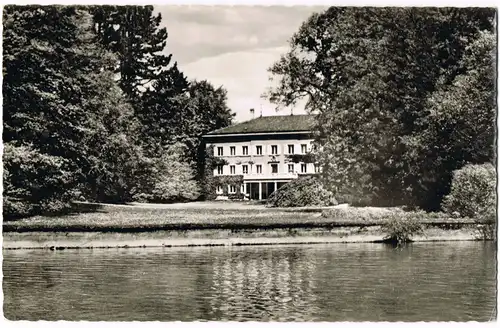 Ansichtskarte Tutzing Ev. Akademie, Schloß Tutzing 1958