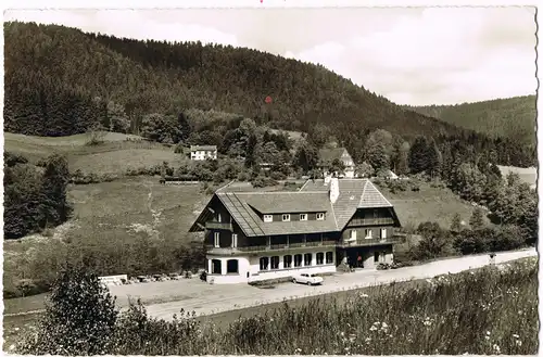 Ansichtskarte Ehlenbogen-Alpirsbach Gasthof Pension zum Adler 1963