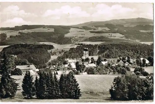 St. Märgen Panorama Ansicht Blick zum Feldberg Schwarzwald 1958