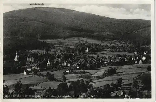 Bad Flinsberg Świeradów-Zdrój Panorama-Ansicht, Isergebirg  Heufuder 1937