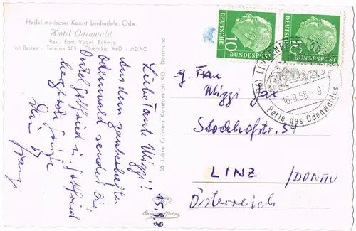 Ansichtskarte Lichtenfels Luftbild 1958