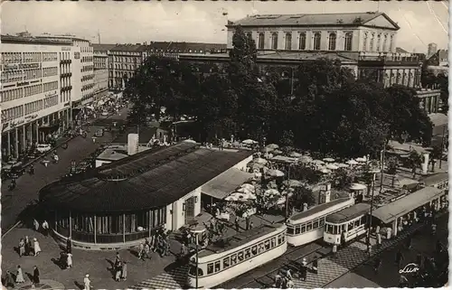 Ansichtskarte Hannover Kröpcke, Opernhaus Straßenbahn 1961