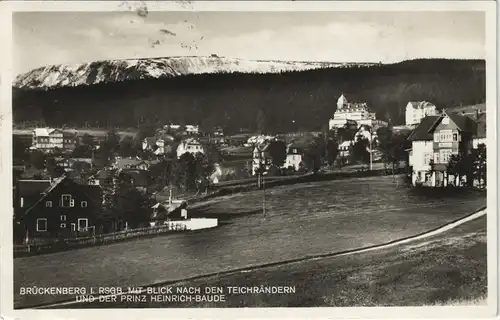 Brückenberg-Krummhübel Karpacz Panorama-Ansicht Blick nach d. Teichrändern 1929