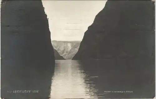 Postcard Norwegen Allgemein Norwegen Allgemein Fjord Ansicht 1912
