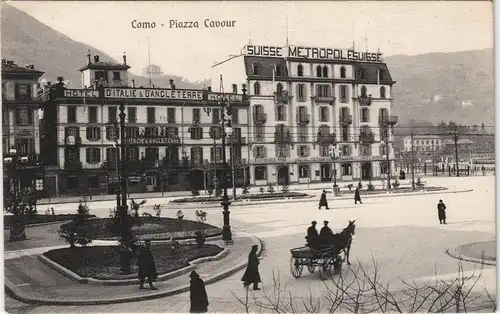 Cartoline Como Piazza Cavour 1910