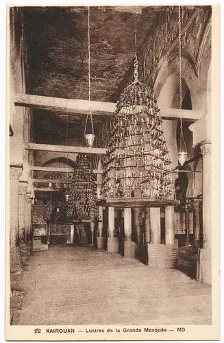 Kairouan القيروان Lustres de la Grande Mosquée - Moschee 1923