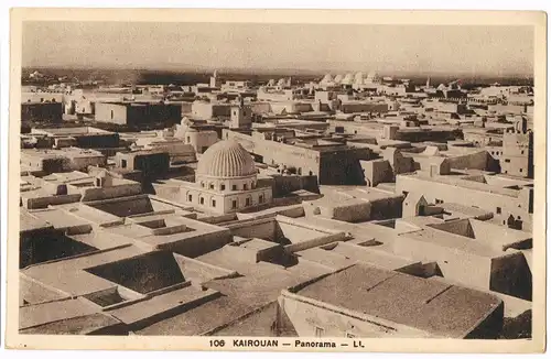 Postcard Kairouan القيروان Stadt - Totale 1922