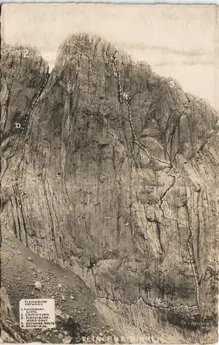 Ansichtskarte Kirchdorf in Tirol Fotokarte: Neschreibung der Kletterwege 1925