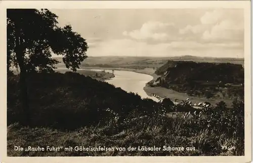 Merschwitz-Nünchritz (Elbe) Gasthog, Jägerheim, Löbsal gel. Feldpost eckiger Landpoststempel 1940