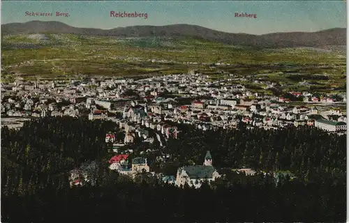 Postcard Reichenberg Liberec Blick auf die Stadt 1914