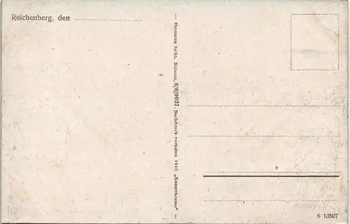 Postcard Reichenberg Liberec Blick auf die Stadt 1914