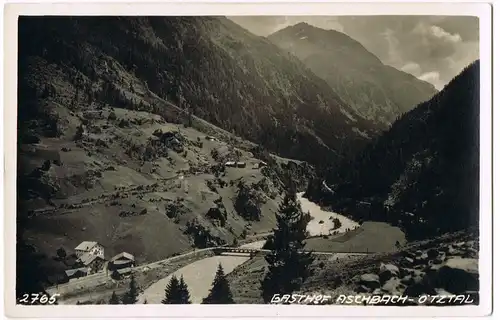 Ansichtskarte Längenfeld Gasthof Aschbach 1931