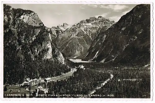 Schluderbach-Toblach Dobbiaco CARBONIN - MONTE PIANA LAGO DI LANDRO 1937/1986