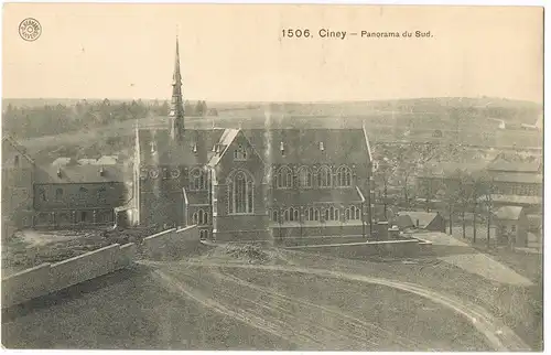 Postkaart Ciney Ciney Panorama-Ansicht Panorama du Sud 1910