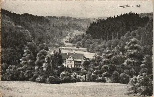 Ansichtskarte Bürgel Langethalsmühle 1919