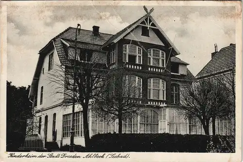 Ansichtskarte Ahlbeck (Usedom) Villa - Kinderheim der Stadt Dresden 1935