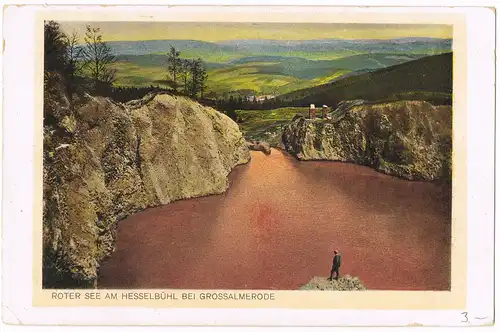 Ansichtskarte Großalmerode ROTER SEE AM HESSELBÜHL BEI GROSSALMERODE 1930