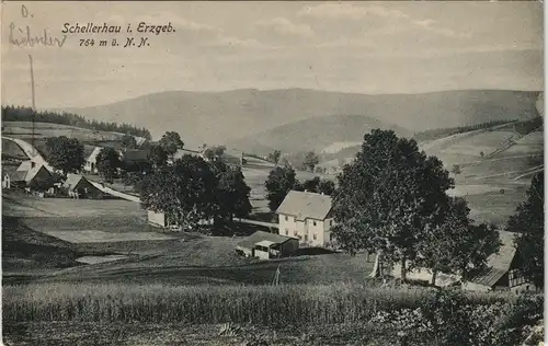 Schellerhau-Altenberg (Erzgebirge) Panorama-Ansicht, Ort im Erzgebirge 1910