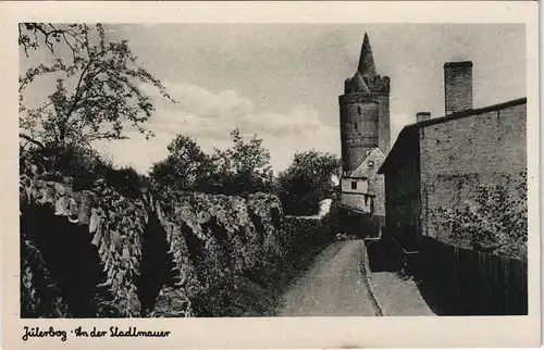 Ansichtskarte Jüterbog Partie an der Stadtmauer 1920