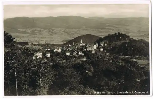 Ansichtskarte Lindenfels (Bergstraße) Totalansicht 1932