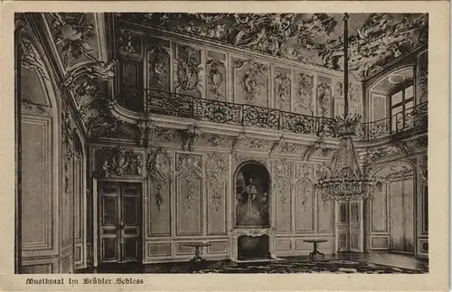 Ansichtskarte Brühl Schloss Augustusburg - Musiksaal 1922