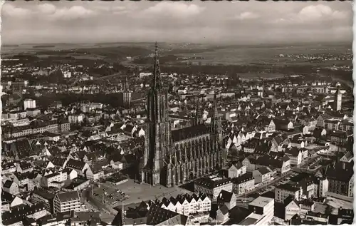 Ansichtskarte Ulm a. d. Donau Luftbild 1958