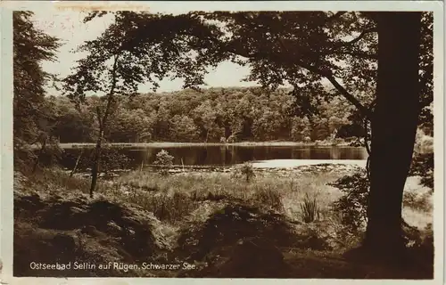 Ansichtskarte Sellin Schwarzer See 1930