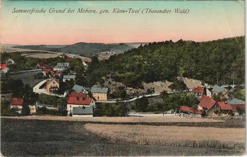 Ansichtskarte Grund-Wilsdruff Partie OT Grund coloriert 1927