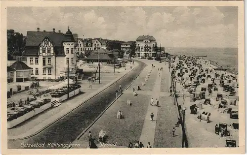 Ansichtskarte Kühlungsborn Straßenpartie mit Villen 1953