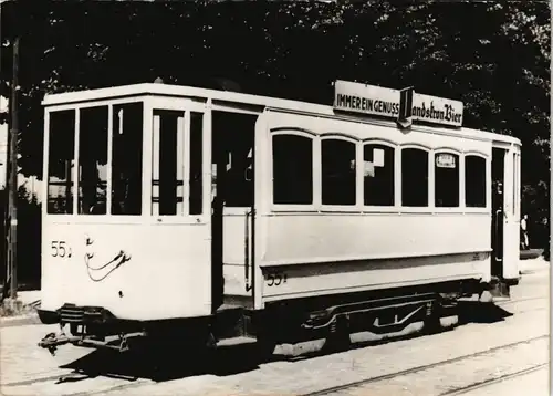 Görlitz Zgorzelec Straßenbahn Beiwagen, Typ Hoerde, Baujahr 1898/1909 1982