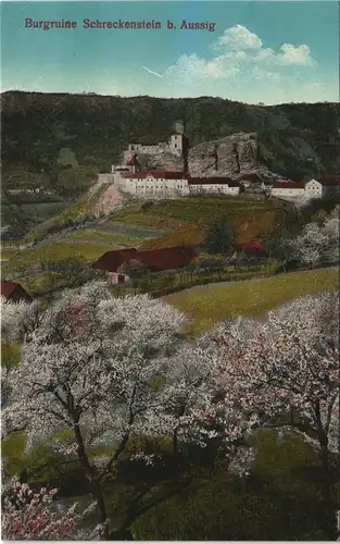 Schreckenstein (Elbe)-Aussig Střekov (Laben) Ústí nad Labem   Střekov 1913