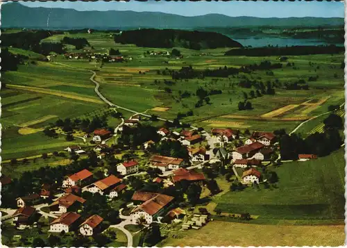 .Bayern Luftbild Überflugkarte von ANTWORT im Chiemgau, Simssee 1970