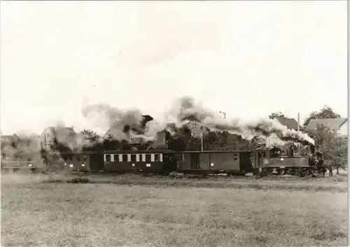 Ansichtskarte Radeburg Dampflokomptive Traditionsbahn 1980