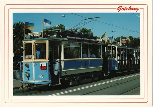 Postcard Göteborg Göteborg Straßenbahn Tram (historische Tram) 2000