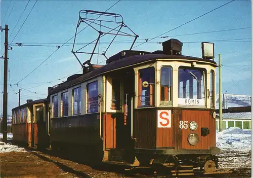 Göteborg Göteborg Tschechien Straßenbahn Tram Linie nach Komin 1980