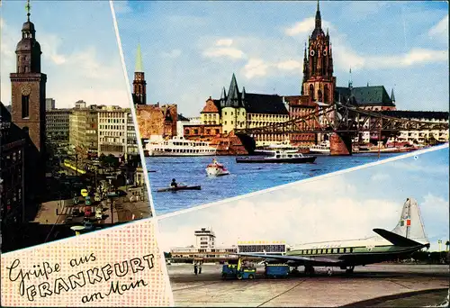 Frankfurt am Main MB Hauptwache, Eiserner-Steg, Rhein-Main-Flughafen 1970