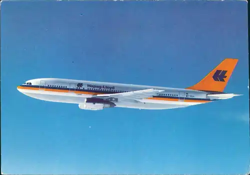 Ansichtskarte  Hapag-Lloyd Airbus A-300 B4 Flugzeug Motiv-AK Airplane 1990