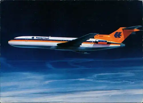 Ansichtskarte  Flugzeug AK Airplane Hapag-Lloyd Boeing-Jet 727-200 1970